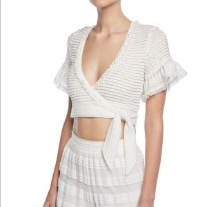 Jonathan Simkhai Side Tie Knit Top NWT Sz S